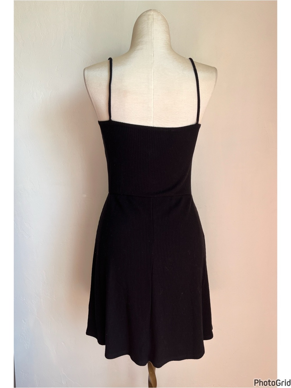 Reformation Jeans Abel Black Ribbed Dress Small - Picture 3 of 3